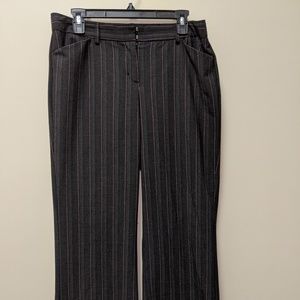 Express Editor Wide Leg Pink/gray/black stripe